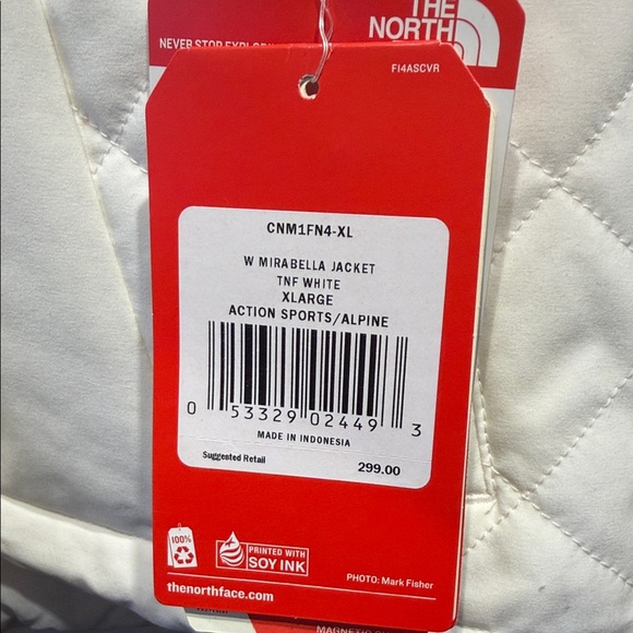 The North Face Mirabella White Quilted Hooded Jacket - NWT - Picture 4 of 13